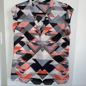 The Limited geometric blouse/shell size small